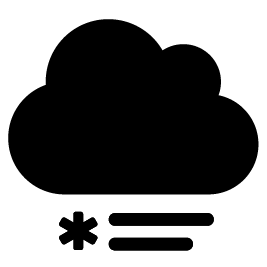 Weather icon in black