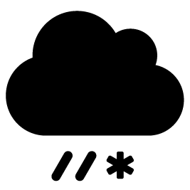 Weather icon in black