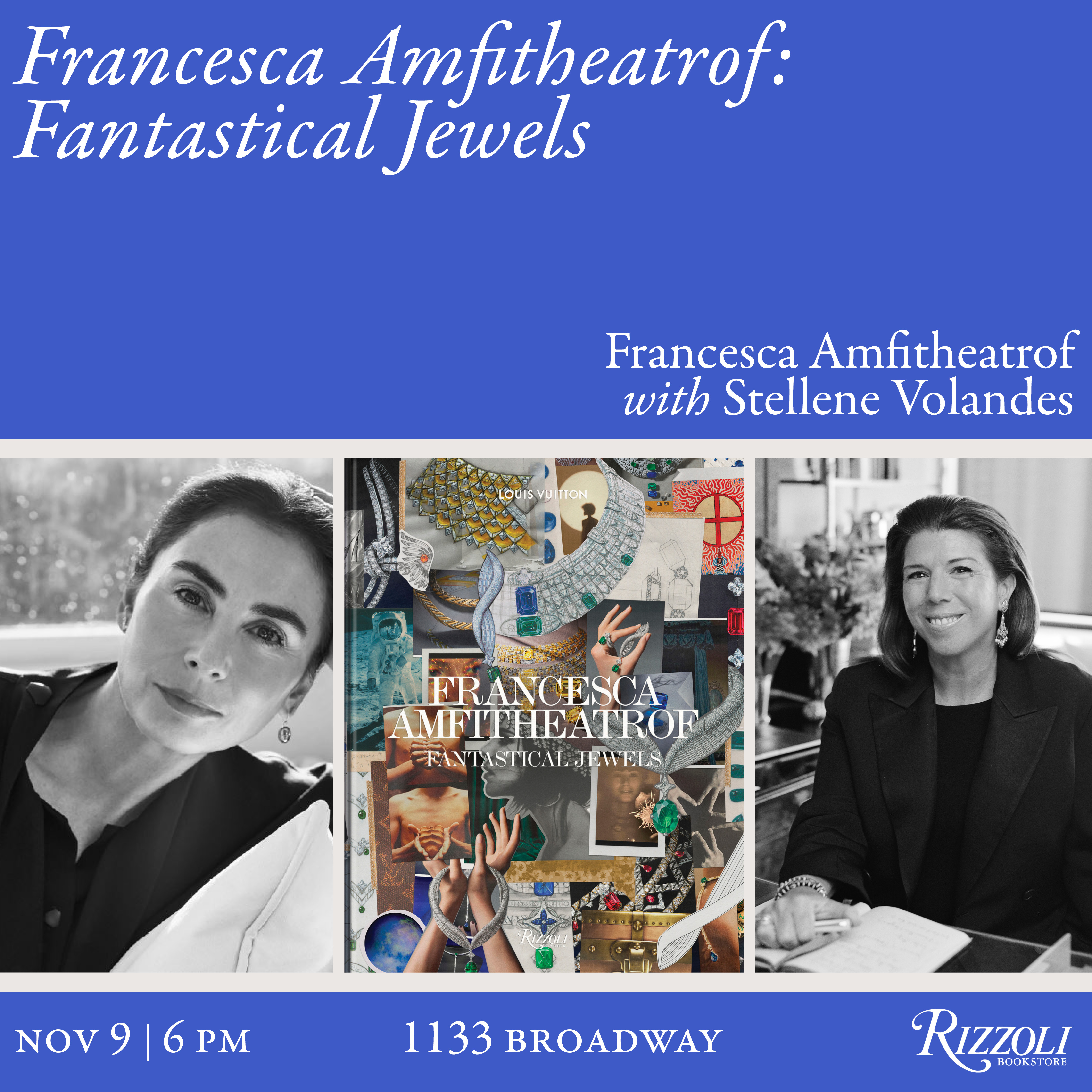 Francesca Amfitheatrof: Fantastical Jewels with Stellene Volandes Tickets,  Thu, Nov 9, 2023 at 6:00 PM