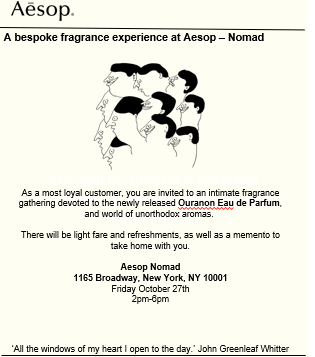 Aesop NoMad: A Bespoke Fragrance Experience - Flatiron NoMad